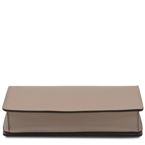 Opera - Leather clutch with chain strap